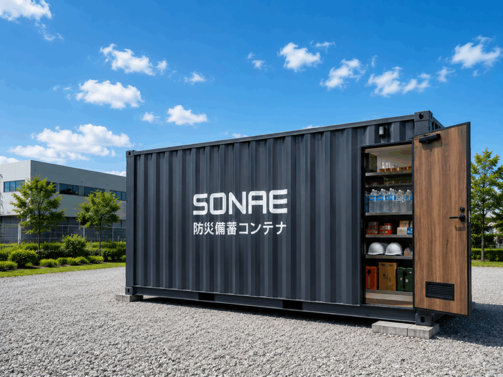 防災備蓄コンテナSONAE(イメージ)