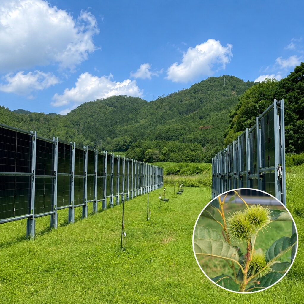 くり×垂直型太陽光発電