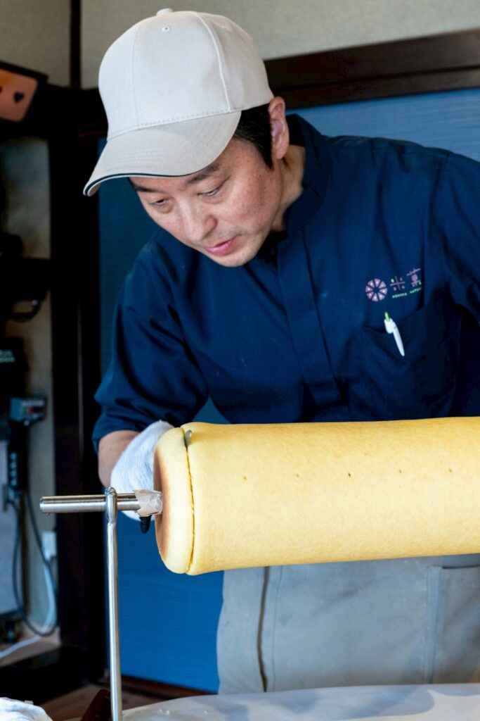焼き立てバウムクーヘン